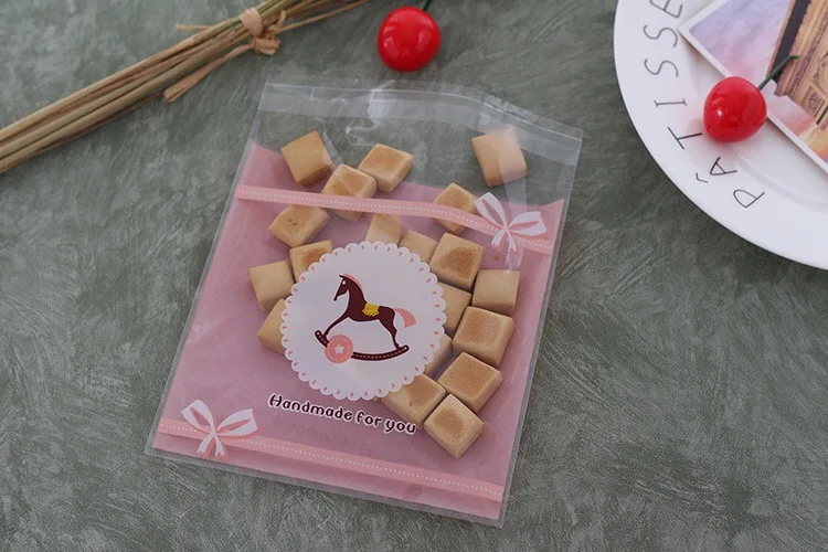 Clear Self Sealing Bag OPP Plastic Bag For Bakery Cookies stcok