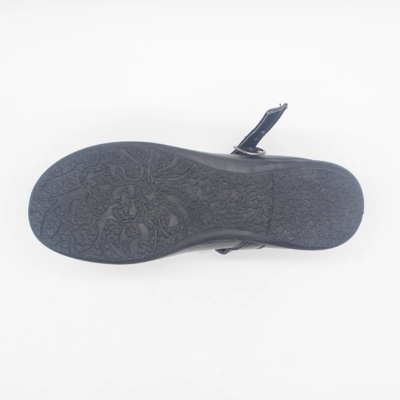 Comfortable Classical Flower PU Children School Shoes for Girls