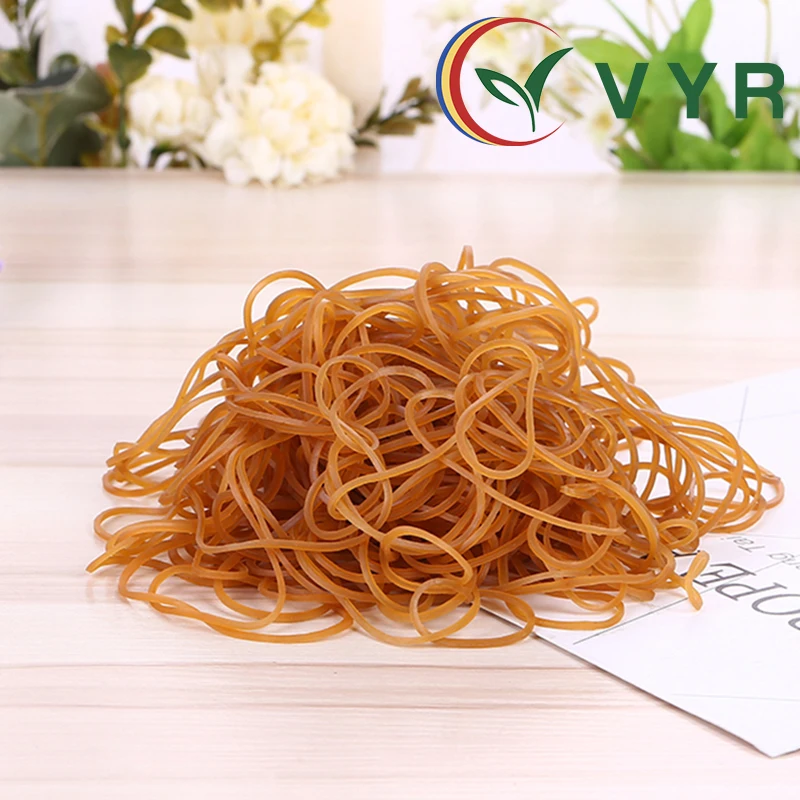 Thailand Golden Brown Color Pure Natural Rubber Bands environmental protection rubber band