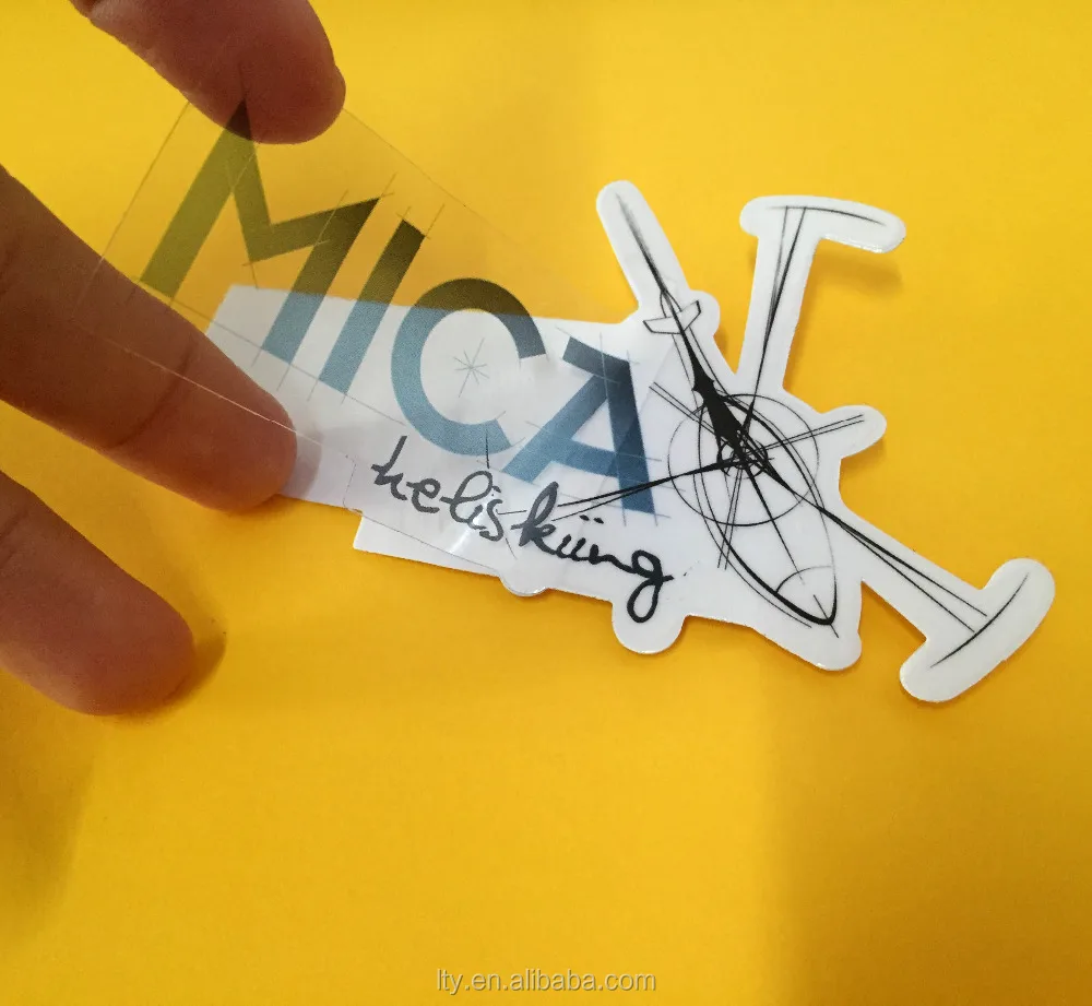 custom clear vinyl sticker transparent vinyl decal