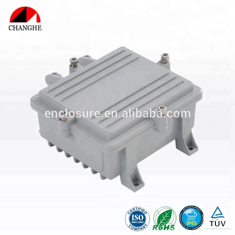 
CHANGHE IP65 Aluminium Die Cast CATV Outdoor Amplifier Enclosure 143x123x60mm 
