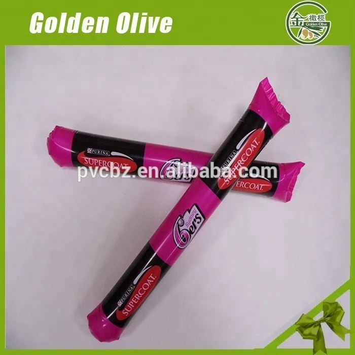 
high quality promotion inflatable PE cheering stick with factory price 