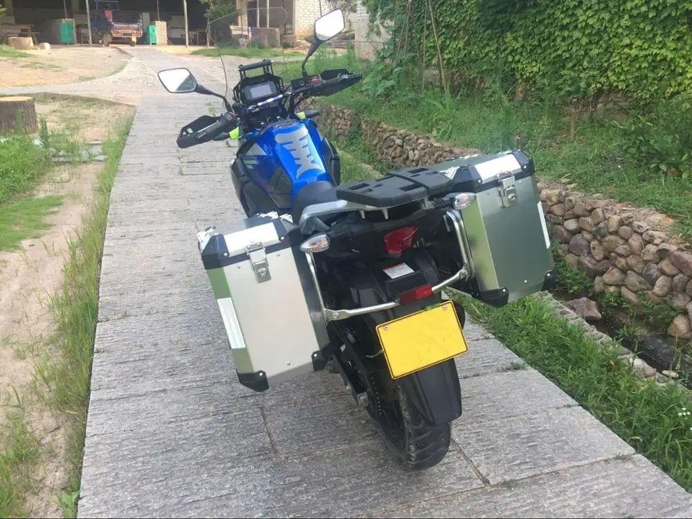 Алюминиевая боковая доставка мотоцикла и задняя коробка для Dl250 Suzuki