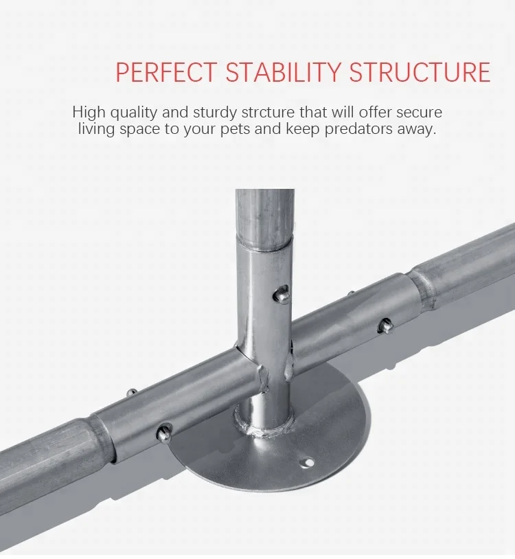 Chicken Run 3M X 8M Walk In Coop For Poultry Dog Rabbit Hen Cage Pen Metal Door