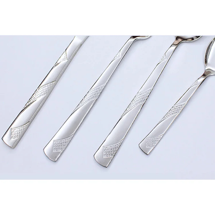 Modern design restaurant silverware stainless steel bulk flatware