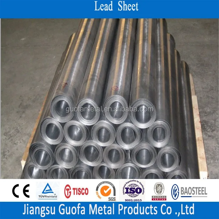 99.994% Pure Shielding Pb1 Lead Sheet Metal For X-Ray Protection Price