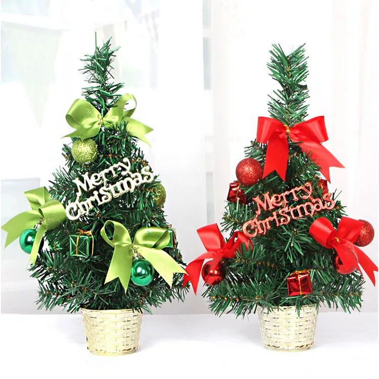 Artificial Flower Pot Style Small Mini Snowing Christmas Tree With Cheap Price