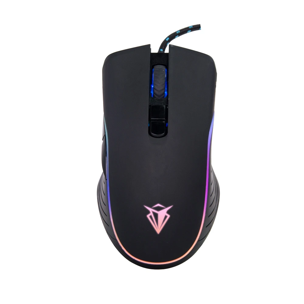 Компьютерная периферическая игровая мышь 7D RGB с регулируемым DPI для геймера
