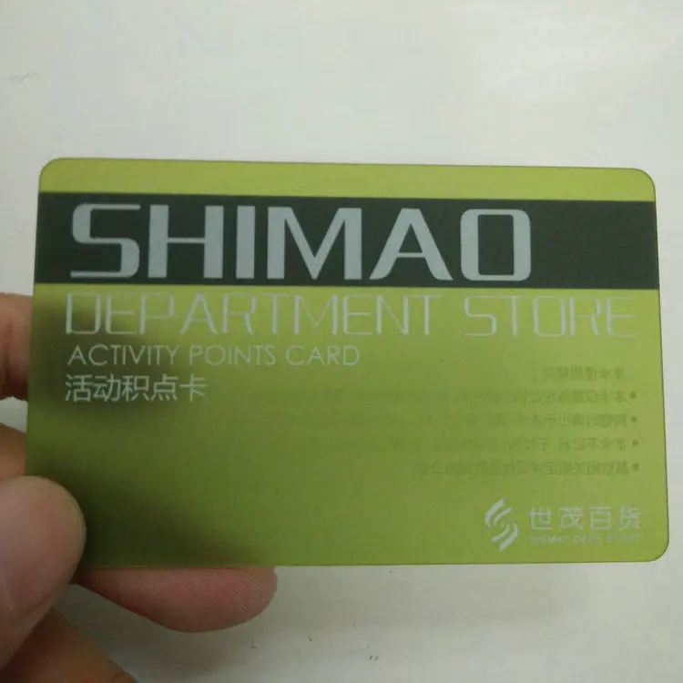 Custom dimension die cut metal magnetic stripe pvc card for membership loyalty