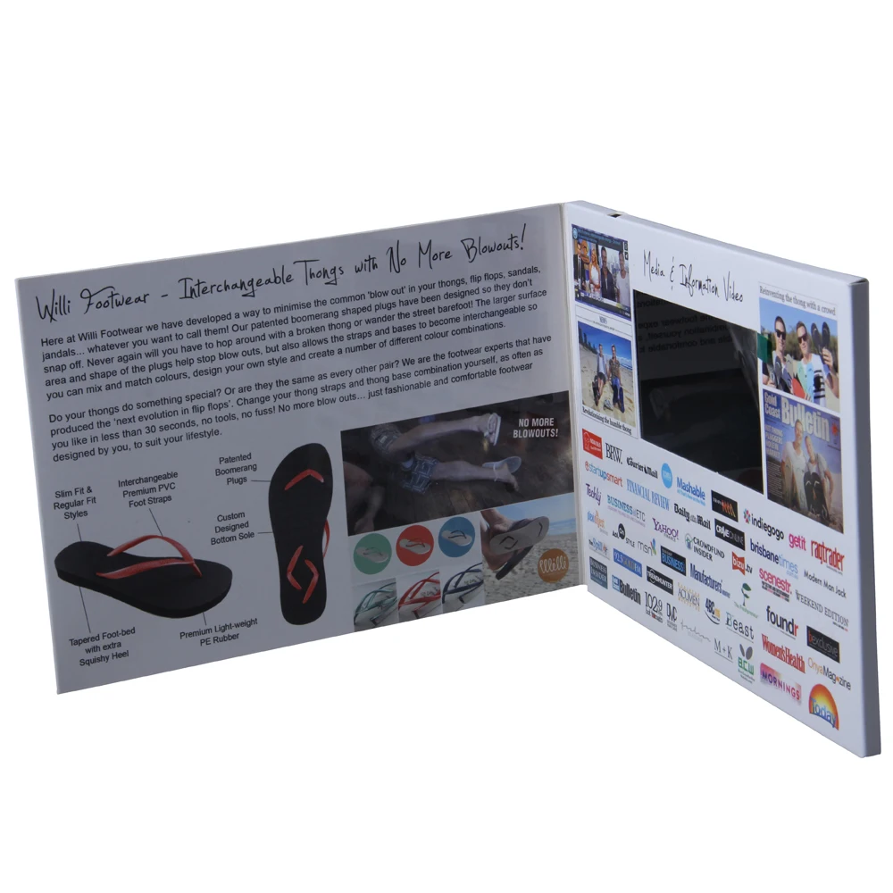 Promotion Gift Digital Player Wedding Birthday Party Invitation advertising Video Card