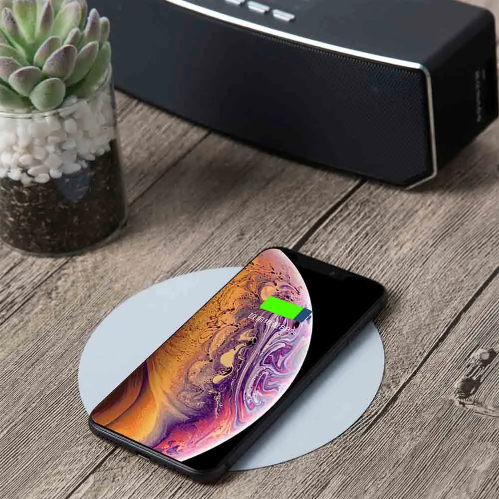 Underneath 32mm Invisible Long Distance Qi Table Wireless Charger Mat for Desk Countertop Hotel Office