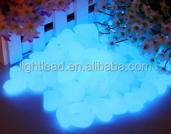 
decoration fluorescent stones for garden, sand beach, sea world 