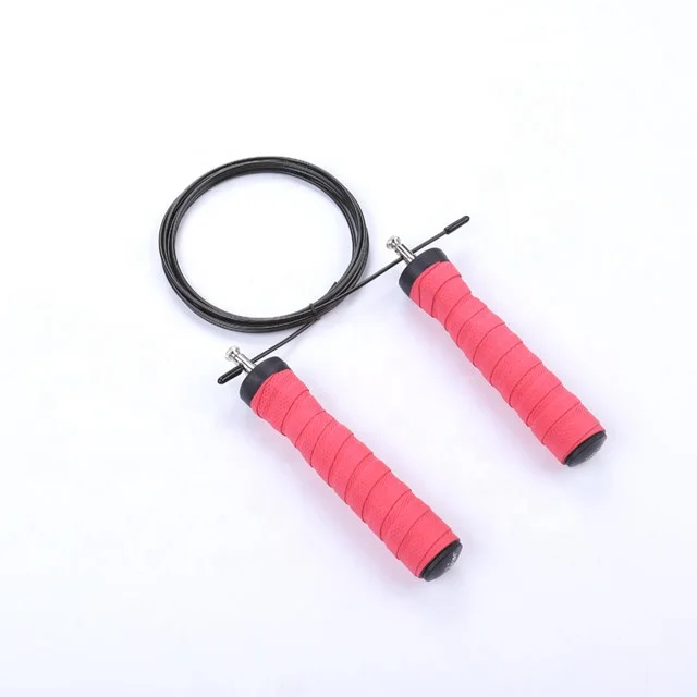 Adjustable skipping Springseil speed  jump rope crossfit jump rope foam jump rope speed