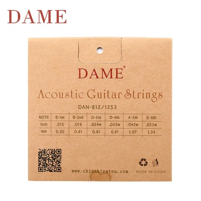DAME DAN-812 Film Formation Acoustic Guitar Coated Strings Phosphor Bronze Wound Strings Good quality