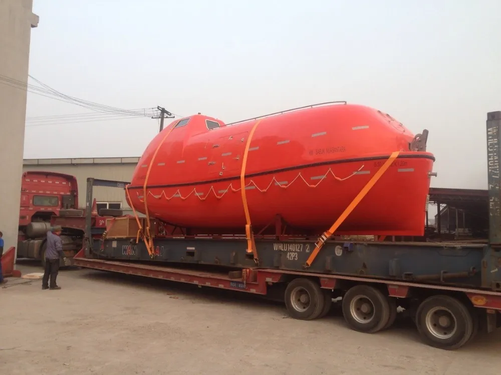 hot searchlight of lifeboat/ SOLAS manufacturer 5.0 mtr totally enclosed used lifeboat