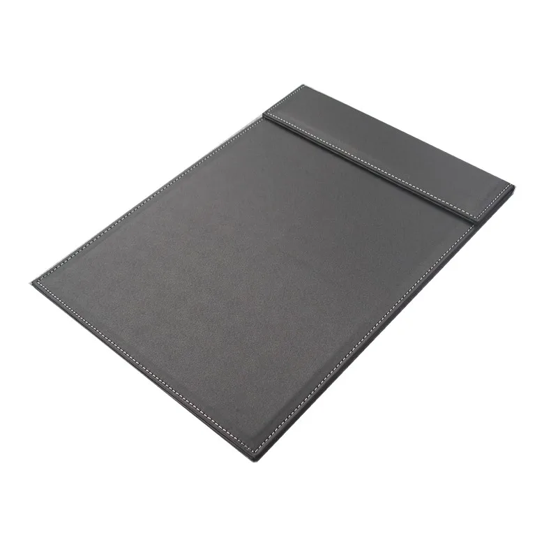 Office Stationery A4 Leather Paper Clip Board with Magnet Clip