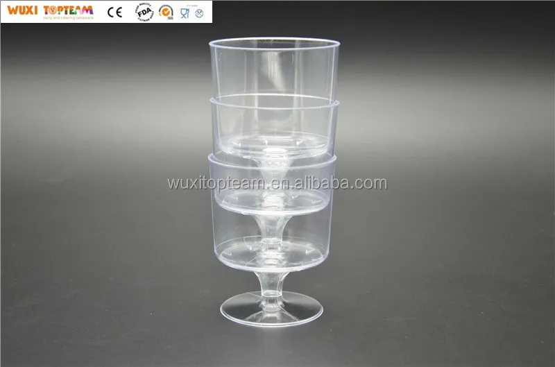 1 piece Champagne Flute Plastic Disposable Wine Glass for party