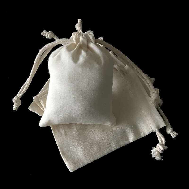 В наличии, муслиновые подарочные мешочки на шнурке 3x4 дюйма, чайные пакетики из органического хлопка