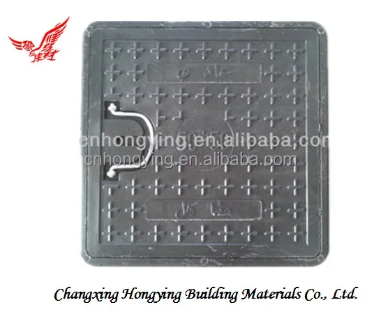 
Square SMC manhole cover with handle 