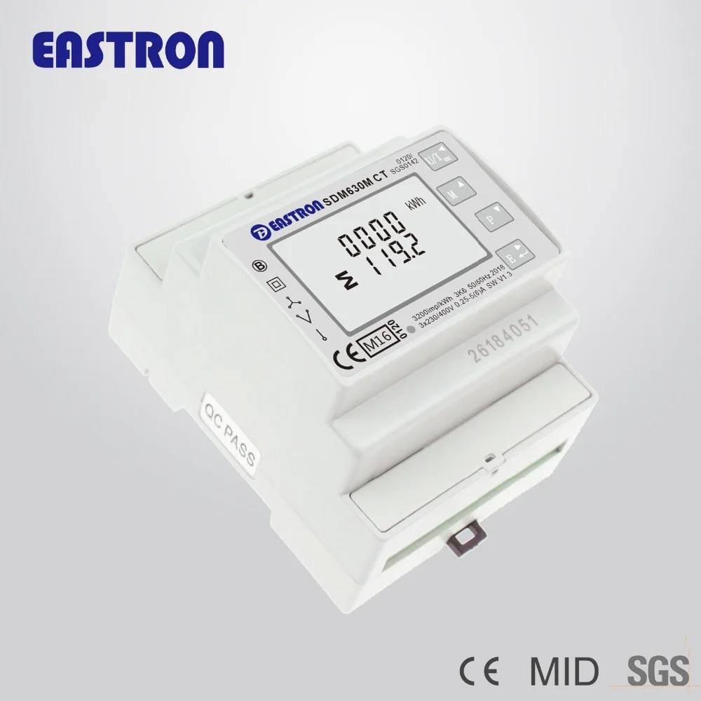 Top Quality 3 Phase Multifunction Energy Meter, DIN Rail Smart Modbus Energy Meter, PV Solar Energy Meter, MID Approved