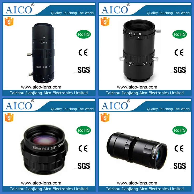 China cmos ccd c-mount machine vision camera lenses manufacture industrial c mount cctv lens