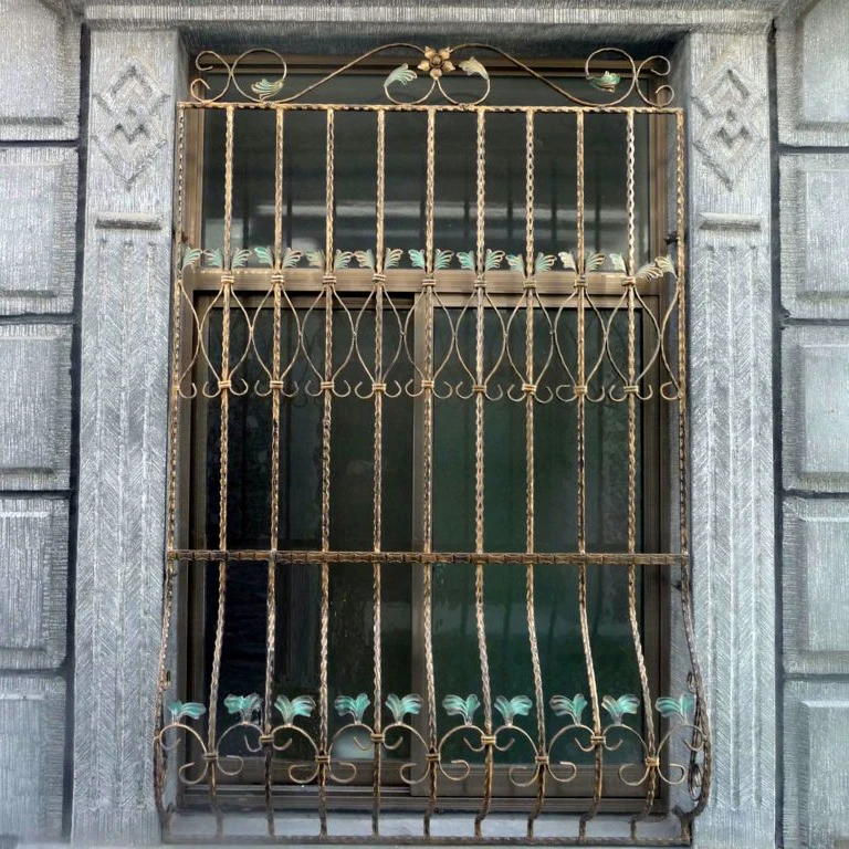 wrought iron window grill