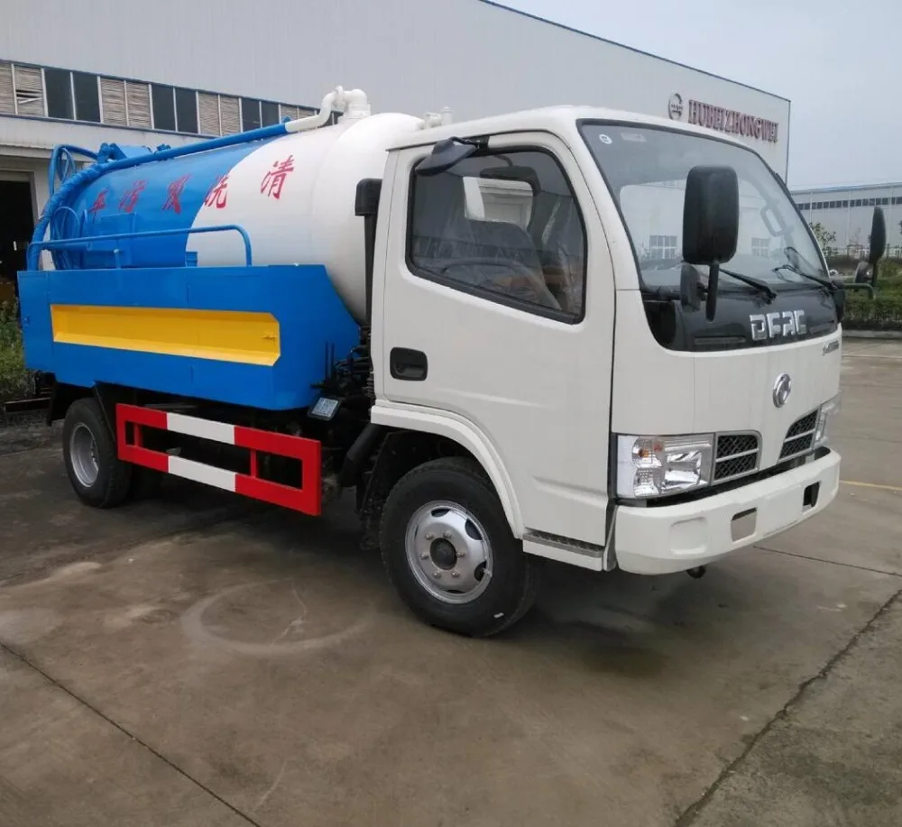 Dongfeng vacuum sewage suction combined jetting sewer cleaning sucking trucks