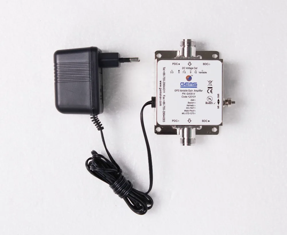 Шаг 35дб sdjustable Крытый GPS сигнал повторителя Комплект