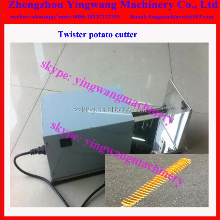 Commercial spiral sausage cutter potato tower making machine twister chinese yam cutting machine