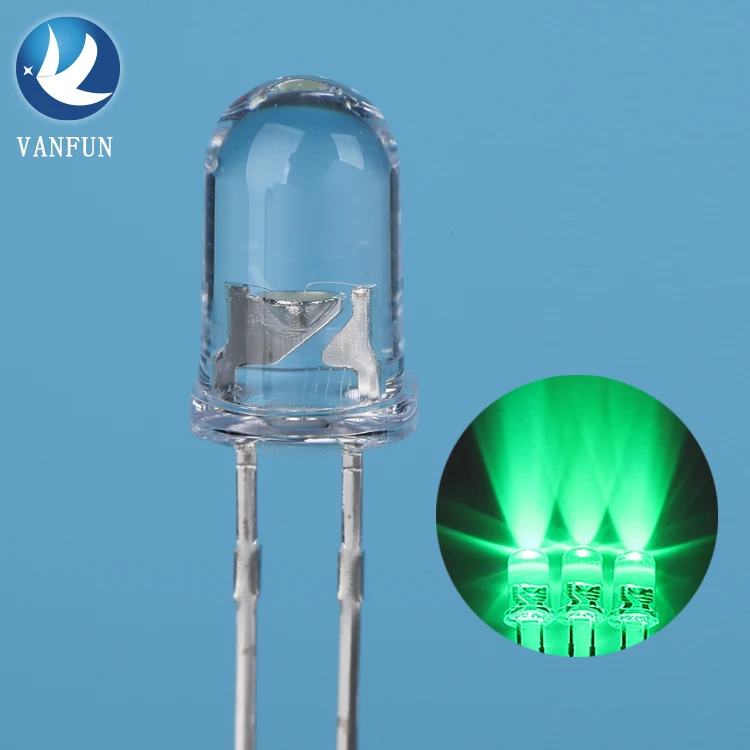 Factory price through hole led diodo Sanan chip red blue green white 3mm 5mm blinking led diodes