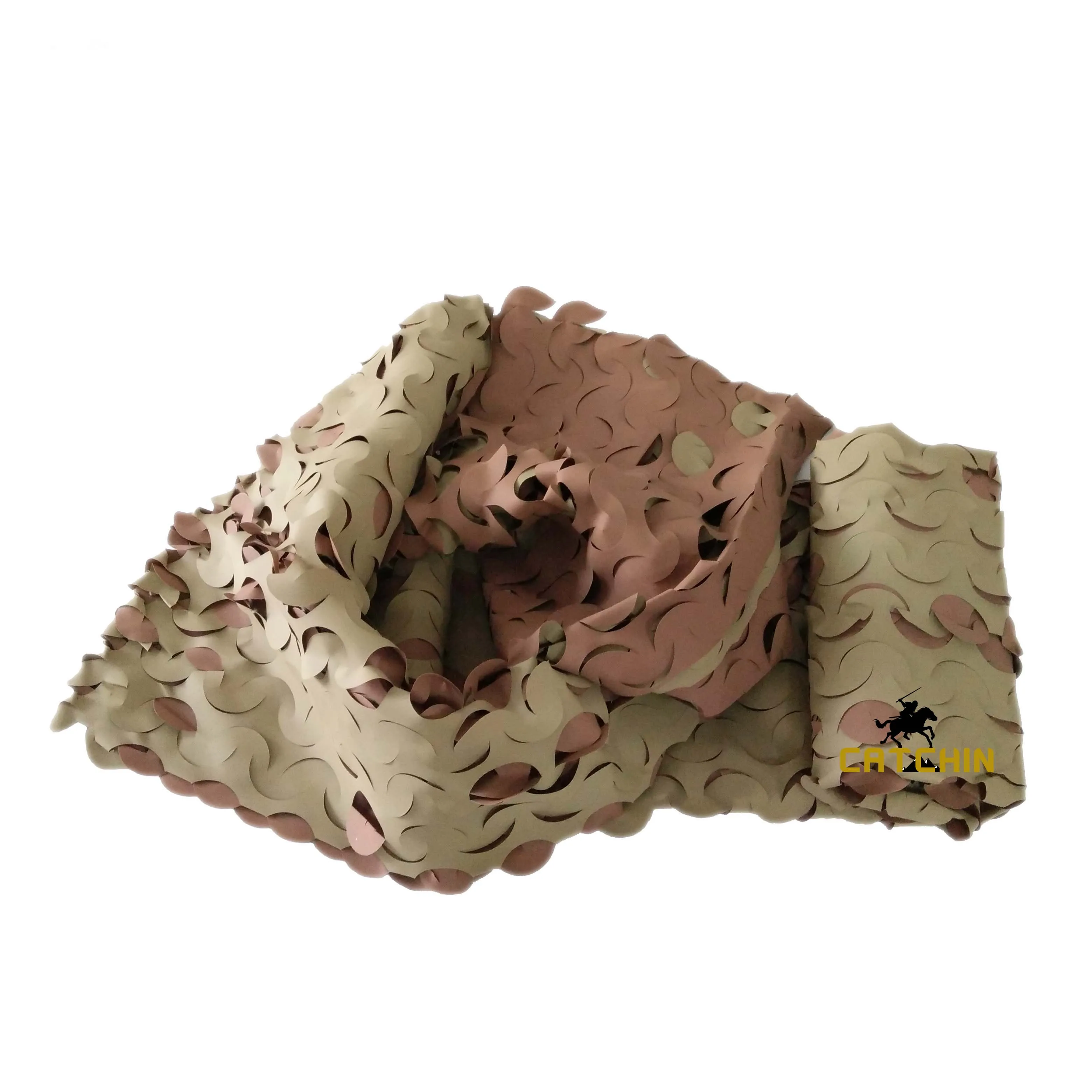 Brown&Sandy camo netting reversible camouflage net hunting net camouflage fabric for shade blinds outdoor camping