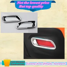 Chrome styling accessory trim tail light 2pcs ABS rear car fog lamp cover fit for Subaru xv