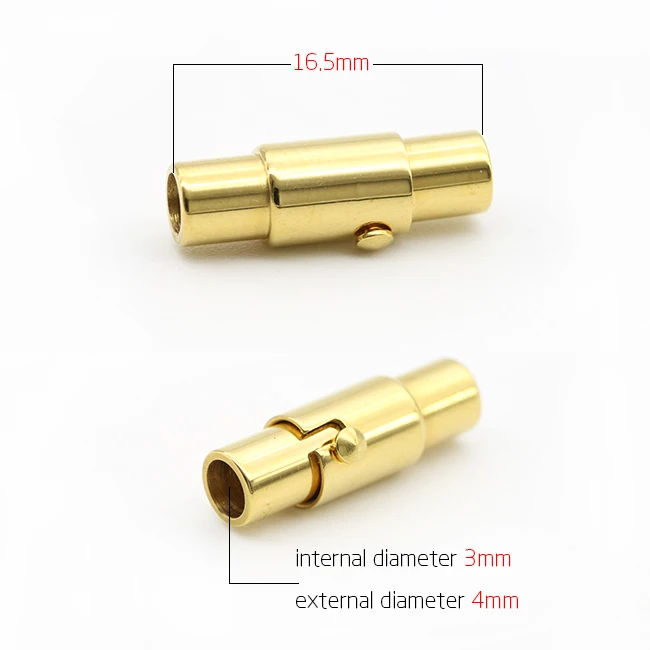 
8mm stainless steel end cap bracelet clasp types image end cap for leather bracelet 
