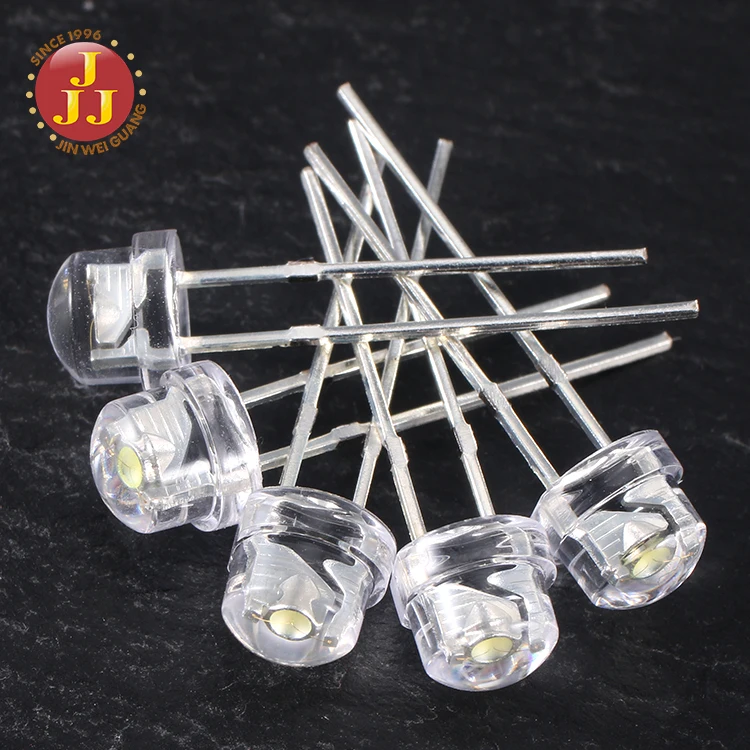 Straw hat 5mm led diode red/yellow/blue/white/green/pink/violet color
