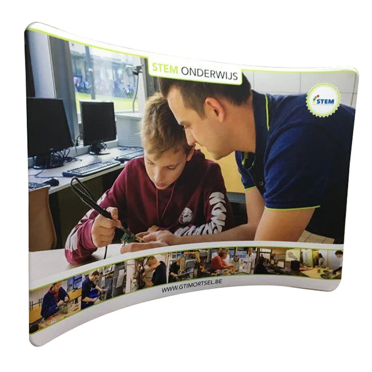 
China manufactured portable graphic printing tension fabric pillow case photo backdrop stand display 