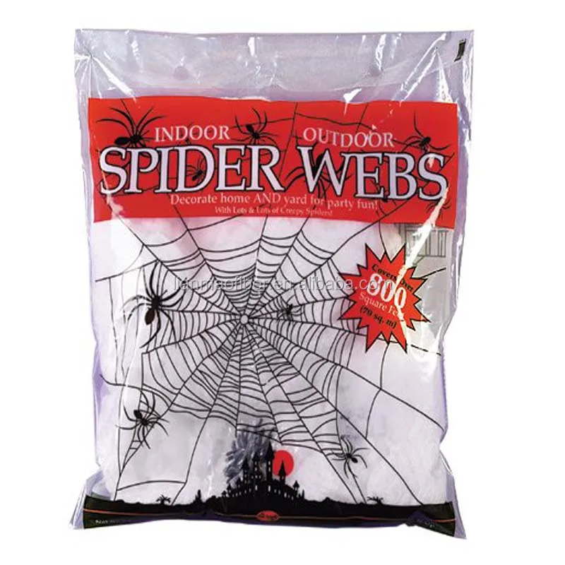 Super Stretch Spider Web - 16 Foot ( 80G cotton + 6 spider)