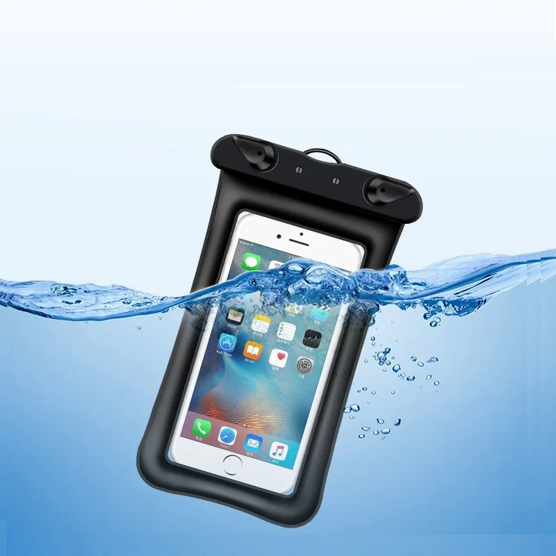 
Universal Waterproof Case double airbags waterproof pouch bag airbag Cell Phone Water proof dry bag for smart phone 