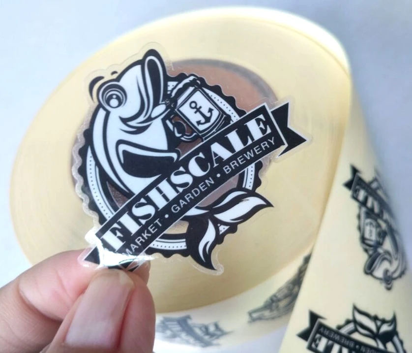 UV Protected Viny Logo Stickers Waterproof Adhesive Die Cut Vinyl Stickers