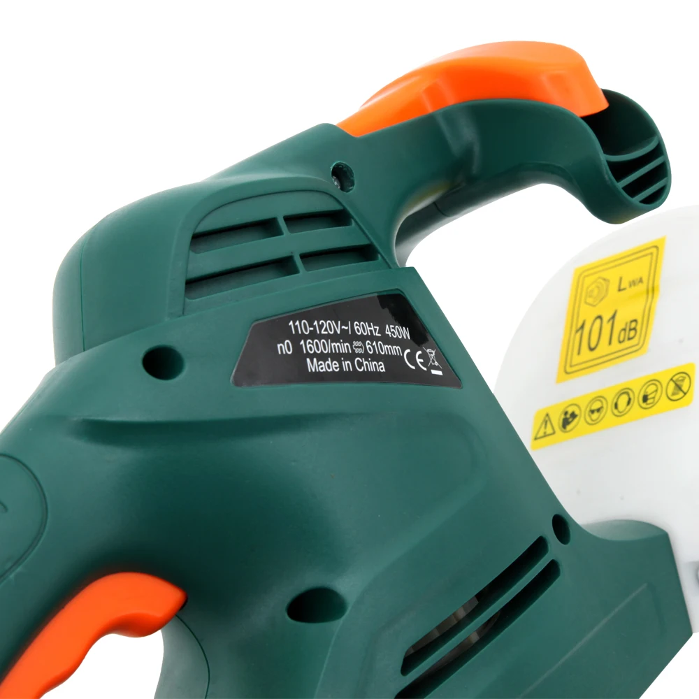 Садовый инструмент EAST, 550 Вт, электрический триммер с двойным переключателем и лезвием 460 мм