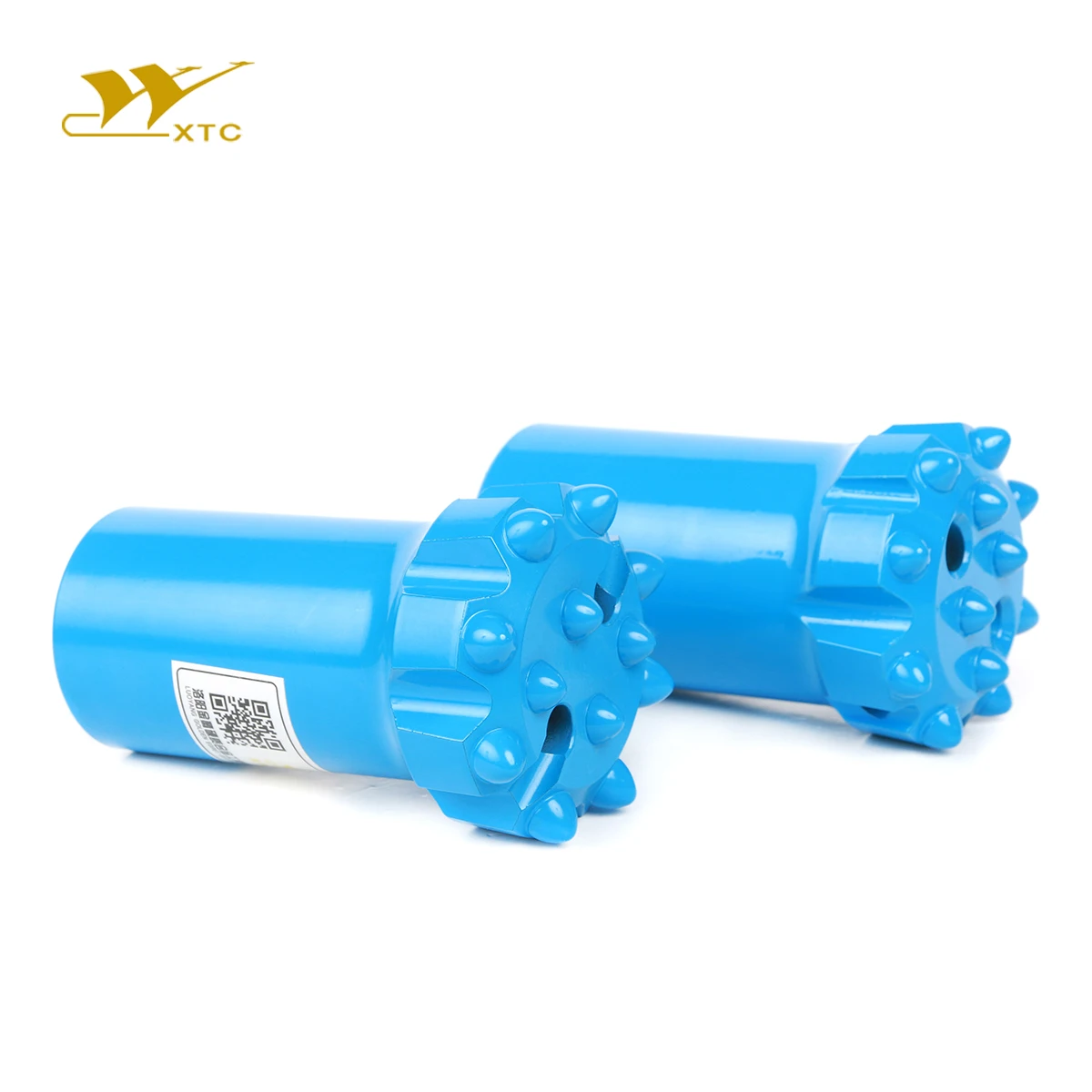 Expert in drilling engin Threaded Blue Tungsten Carbide Flat Face Hydro-electrical Etc. Tube Drill Bit Good Abrasive Tc Ball Tapered Button Bits Series Drilling tool making
