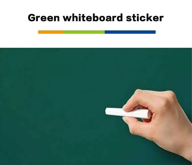 Self-adhesive Whiteboard Sticker Chalkboard Labels Green Chalkboard and Black Metallized Film Pet Decorative Film Casting Soft