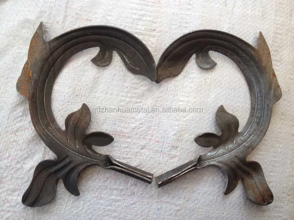 Decorative metal stamping leaves in 1mm thickness