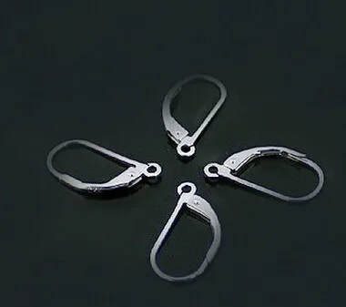 rose gold nickel free D 16mm drop pure 925 pure french clip sterling silver diy lever back clip earring findings