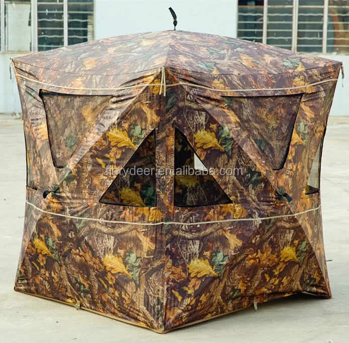 High quality Open Design Camouflage Hunting Blind Tent 3person capacity