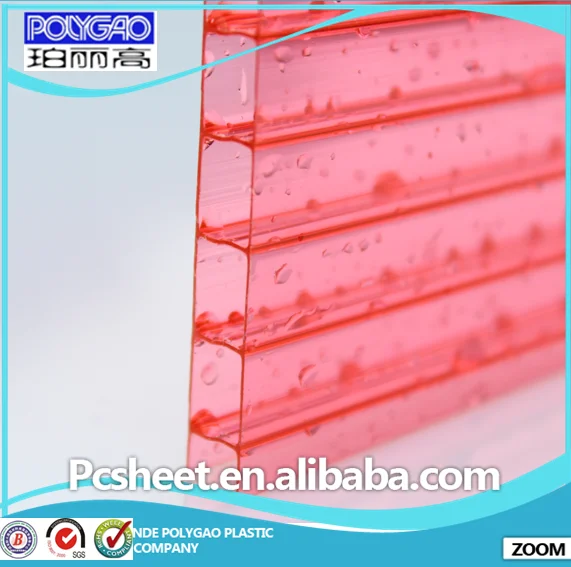 Панель крыши из поликарбоната листы солнца/pc полые пластиковые доски