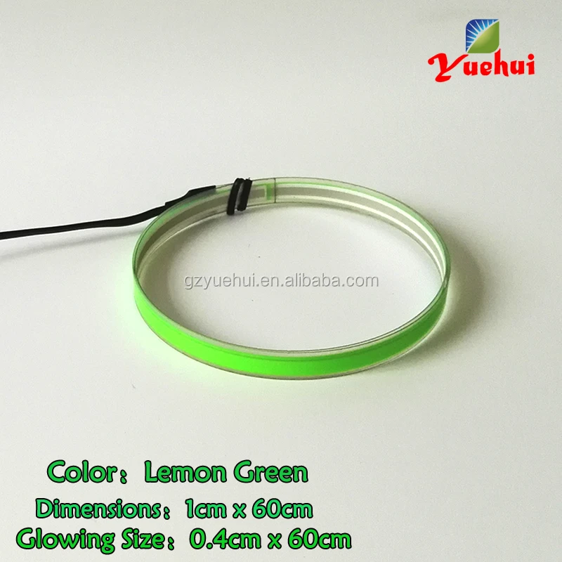 New Low Price Electroluminescent EL Backlight Panel Sheet 1*60cm EL Wire Tape Led Neon Strip with Voice Controller for House Car