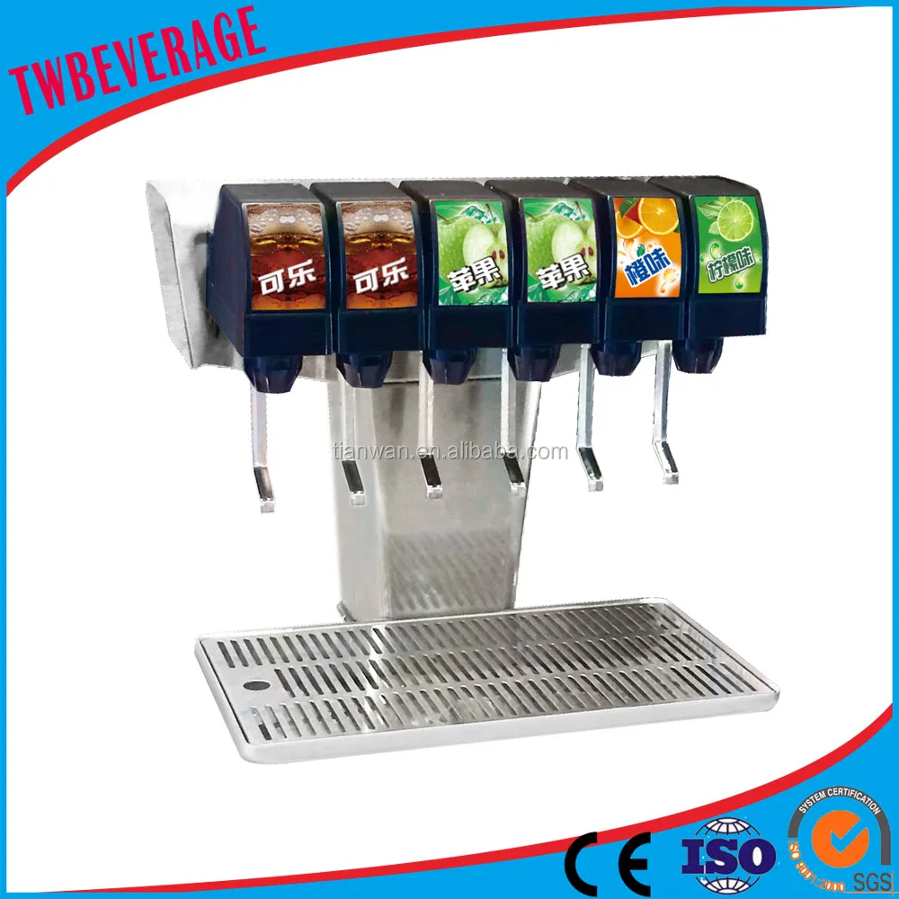 Post mix soda fountain beverage tower dispenser soda making machine