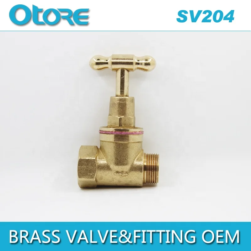 Gold Supplier Durable DZR Brass Male Thread 90 Degree Brass Stop Valve