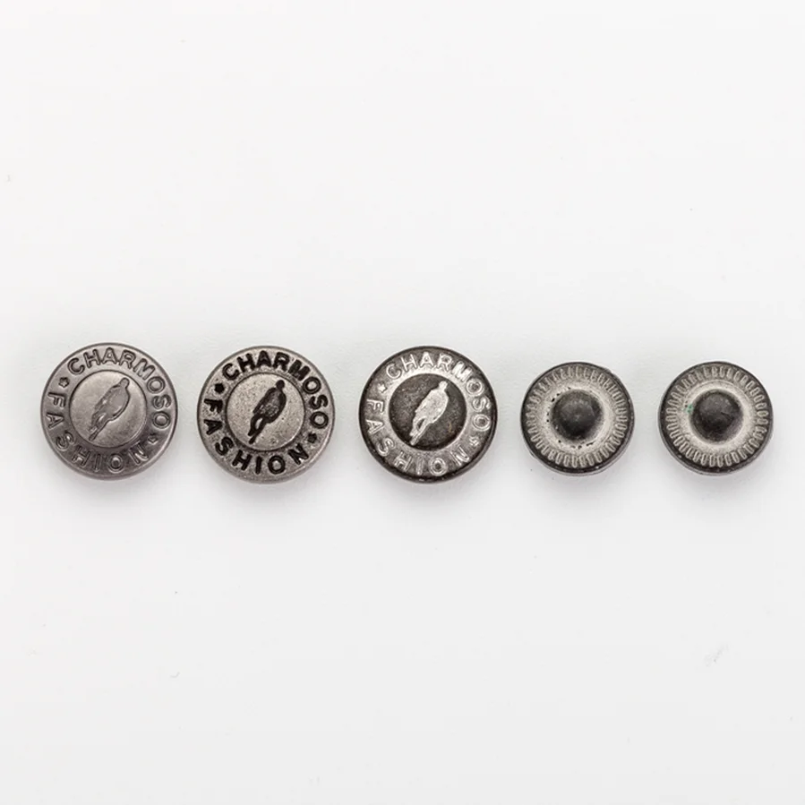 OEM&ODM decorative hardware accessories custom logo design nut aluminum boat rivets for Jeans