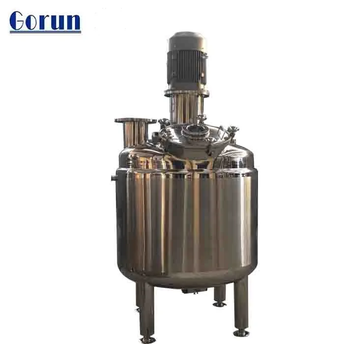 Electric Heating Agitator Mixing Tank Price Of Liquid Soap Making Machine 2000l High Speed Mixer